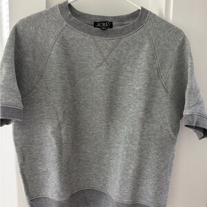 J.Crew Heather Gray Crewneck Top - worn once, too small